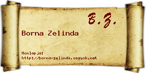 Borna Zelinda névjegykártya